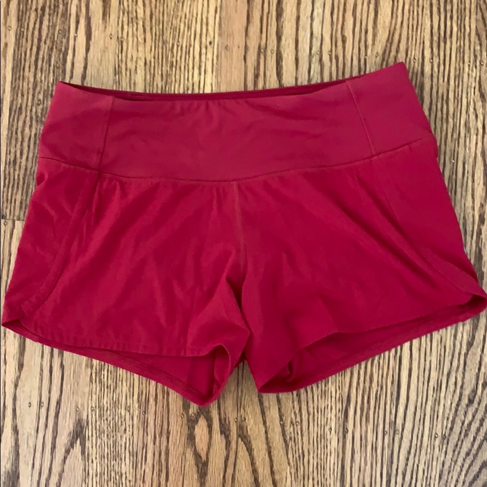 LULULEMON red shorts (4” inseam)